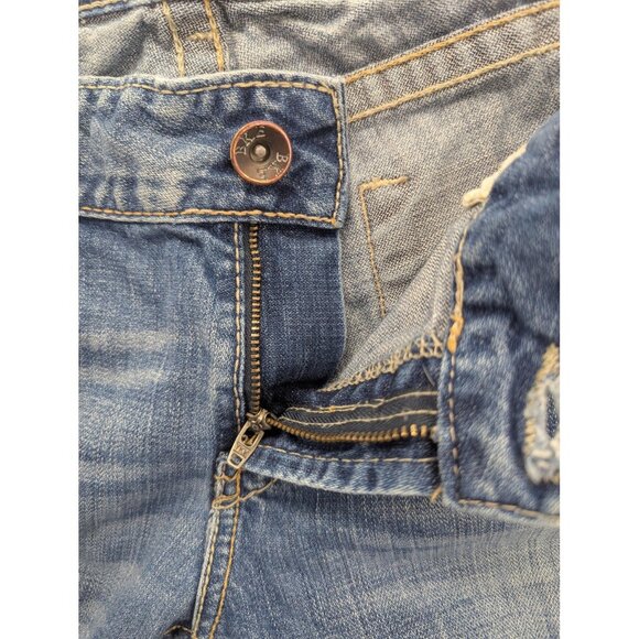 BKE Culture Jeans Womens 30x33.5 Distressed Bootcut Contrast Stitching Pockets - Picture 16 of 16